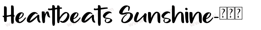 Heartbeats Sunshine字体转换